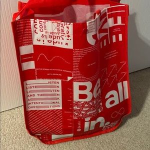 One large and one small lululemon tote